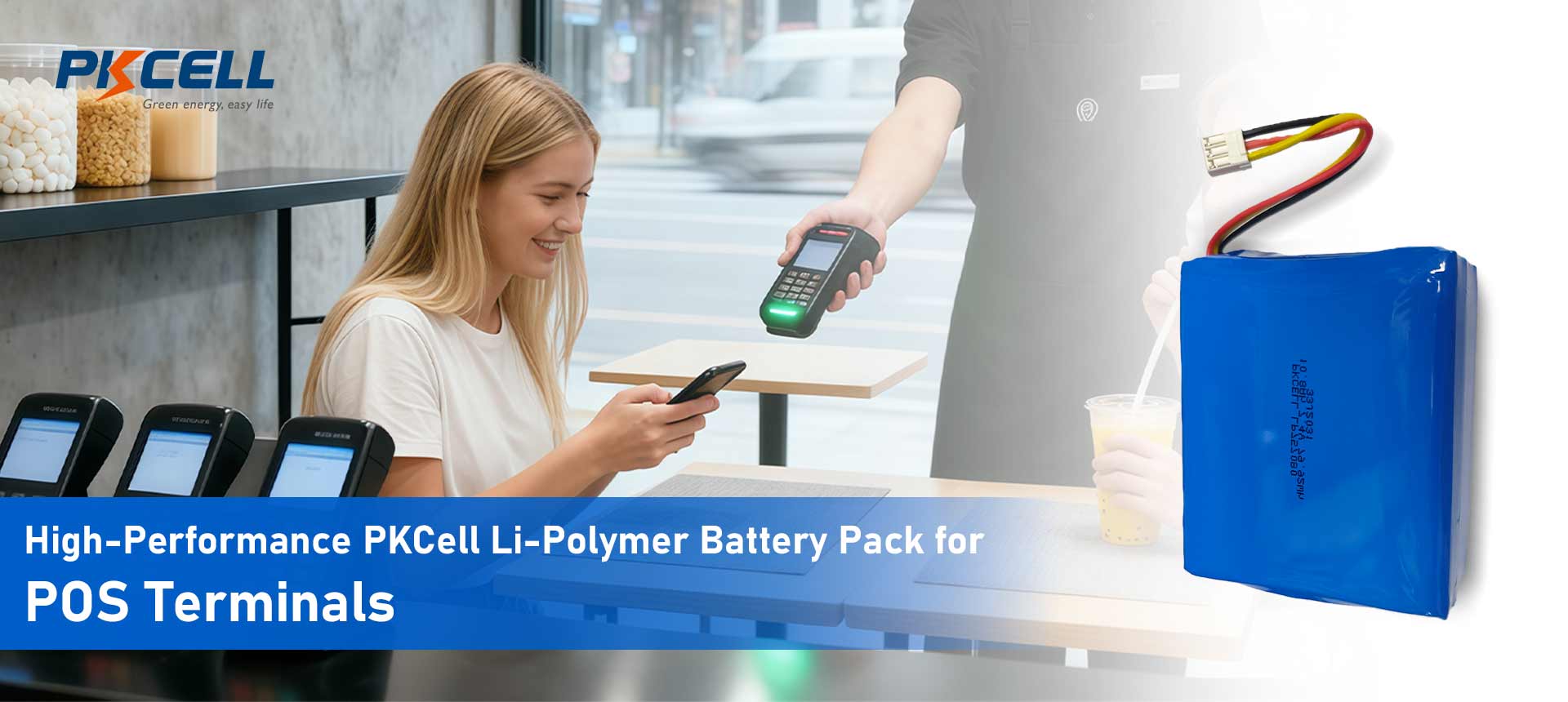 a women is paying her bill by using a pos terminal